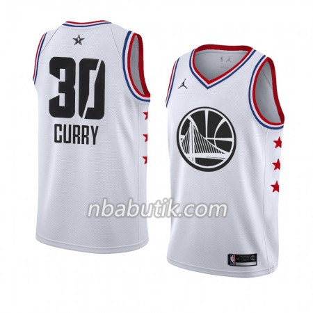 NBA Mænd Trøje Golden State Warriors Stephen Curry 30 2019 All-Star Jordan Brand Hvid Swingman NBA Mænd Trøje Golden State Warriors Stephen Curry 30 2019 All-Star Jordan Brand Hvid Swingman